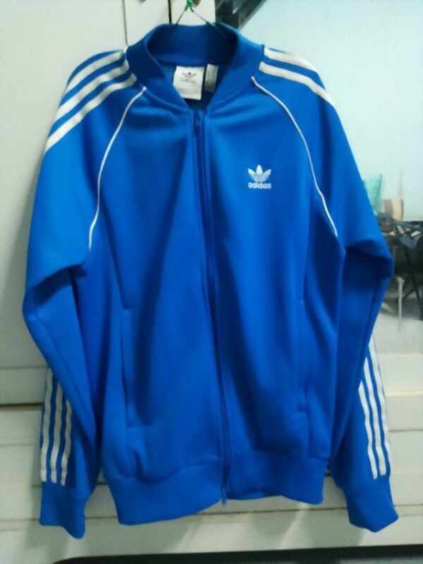 เสื้อวอร์ม adidas สีฟ้า